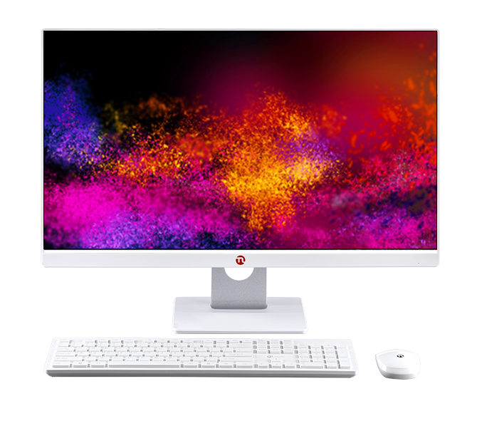 宁美CR600W一体机电脑23.8英寸i5台式一体机家用电脑主机商务办公教育学习课堂超薄会议远程教学高配整机全套